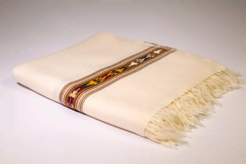 fine Merino wool shawl texture