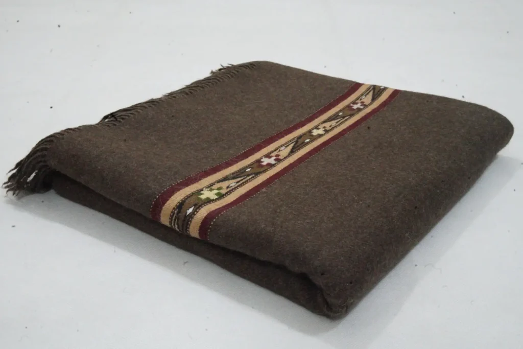 brown shawl