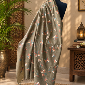 winter shawl brown
